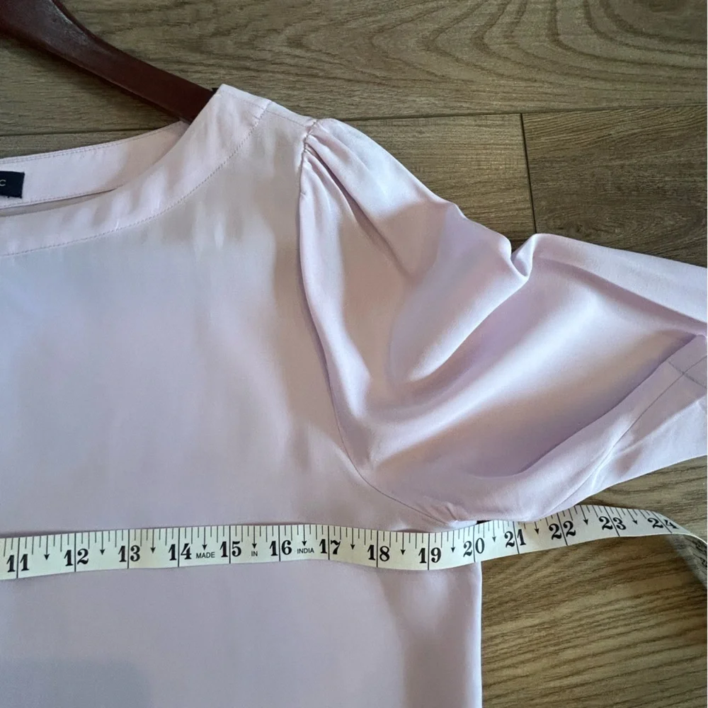 Banana‎ Republic Soft Lilac Pink Puff Sleeve Blouse Women’s Medium